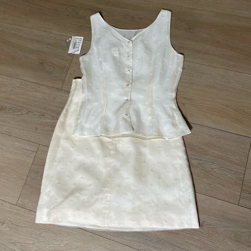 Vintage Cacharel Women’s Top and Skirt